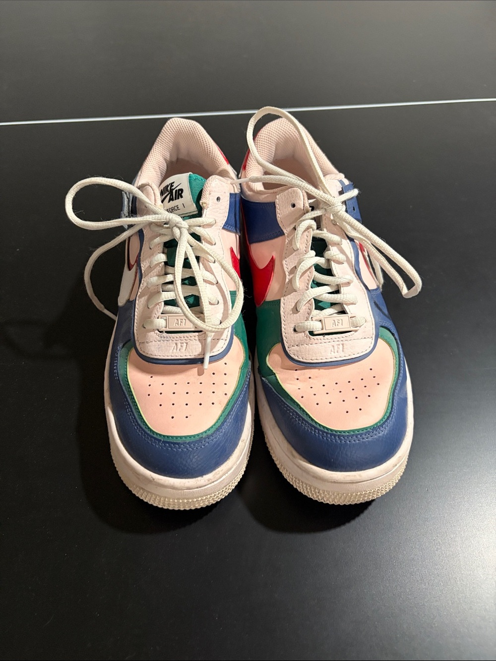 Nike Women's Multicolor Low-Top Athletic Sneakers - Pastel Pink, Blue & Green - Picture 2 of 4